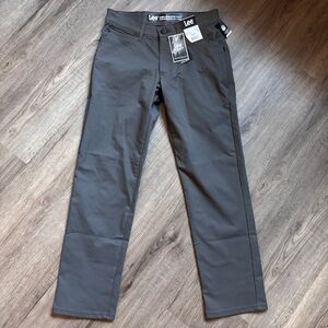 Lee Men's Velocity Pants Static Gray Straight Regular Fit Pants - Size 29 x 30